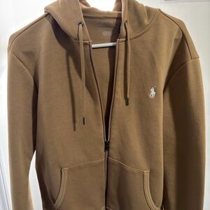 Ralph Lauren Tan Full-Zip Hoodie